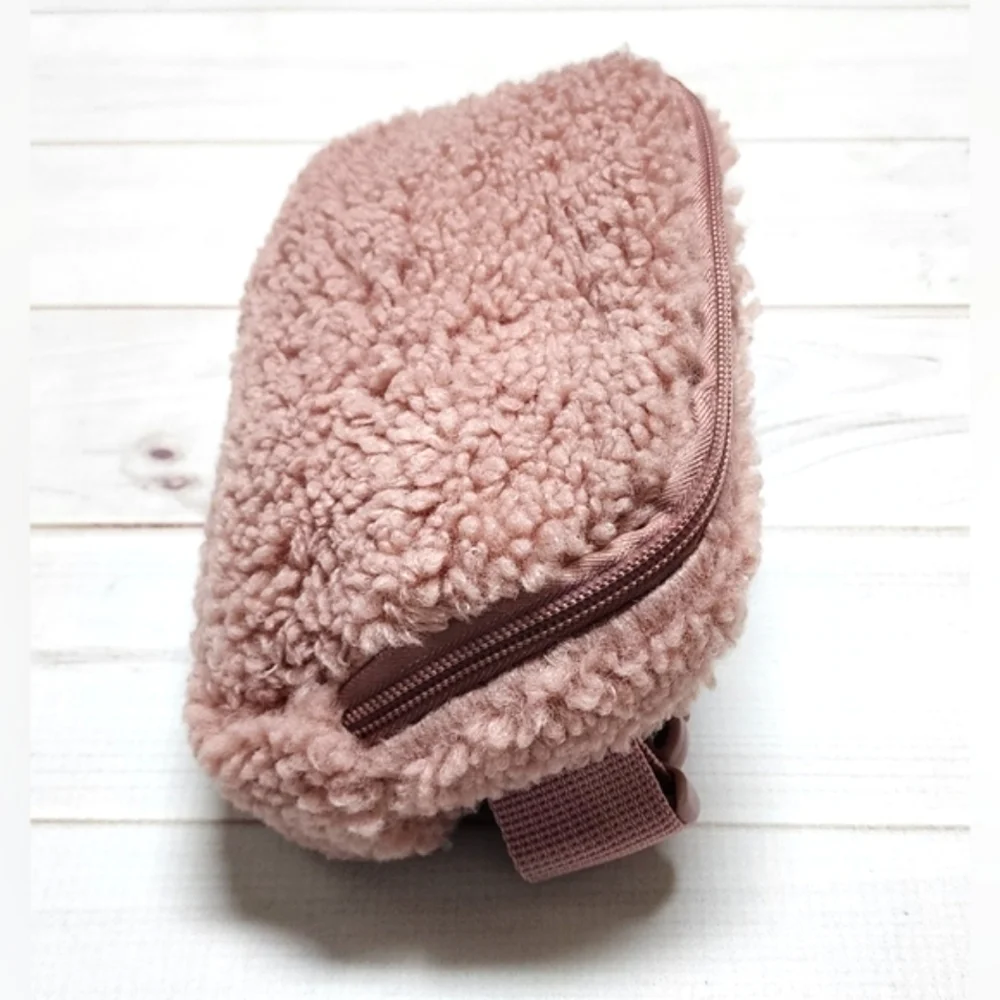 Pink Sherpa Fuzzy Belt Bag - New Without Tags